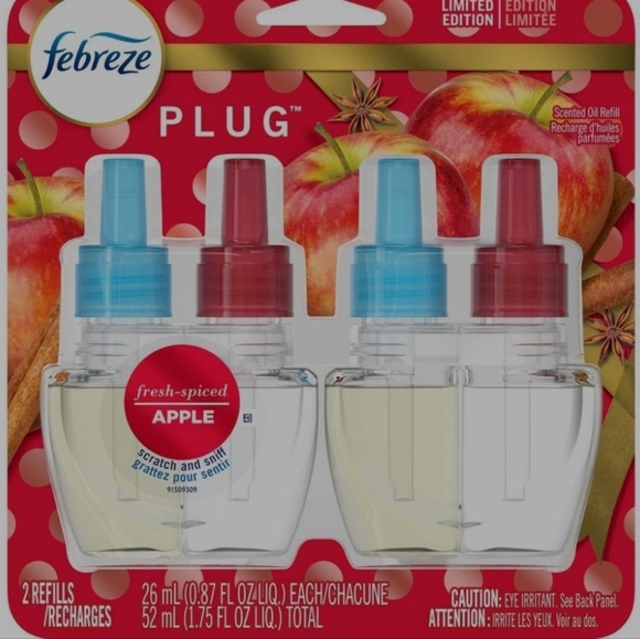 Febreze Plug Ins Refills Fresh Spiced Apple 2-Pack - Picture 1 of 5